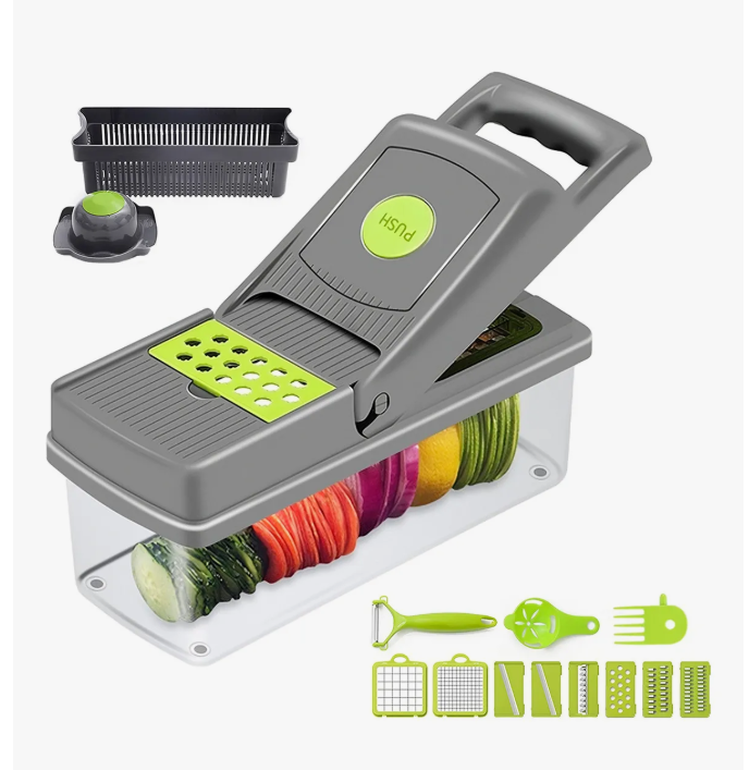 Rallador Cortador Rebanador Picador Manual De Verduras Fruta