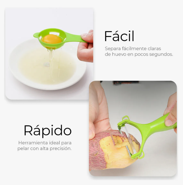 Foto 5 | Rallador Cortador Rebanador Picador Manual De Verduras Fruta