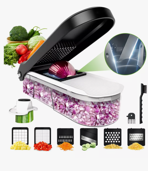 Foto 1 | 10 En 1 Rallador Cortador Rebanador Picador Con 6 Cuchillas Filosas Mejoradas Para Verduras Y Frutas Multicorte
