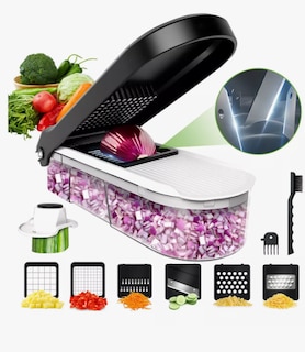 Foto 1 | 10 En 1 Rallador Cortador Rebanador Picador Con 6 Cuchillas Filosas Mejoradas Para Verduras Y Frutas Multicorte