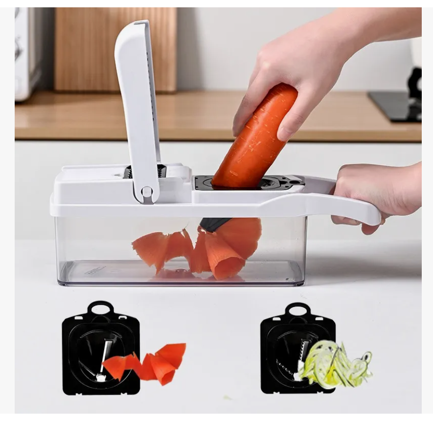 Foto 5 pulgar | Kit De Picador De Verduras Rallador 20 In 1 Con Cesta