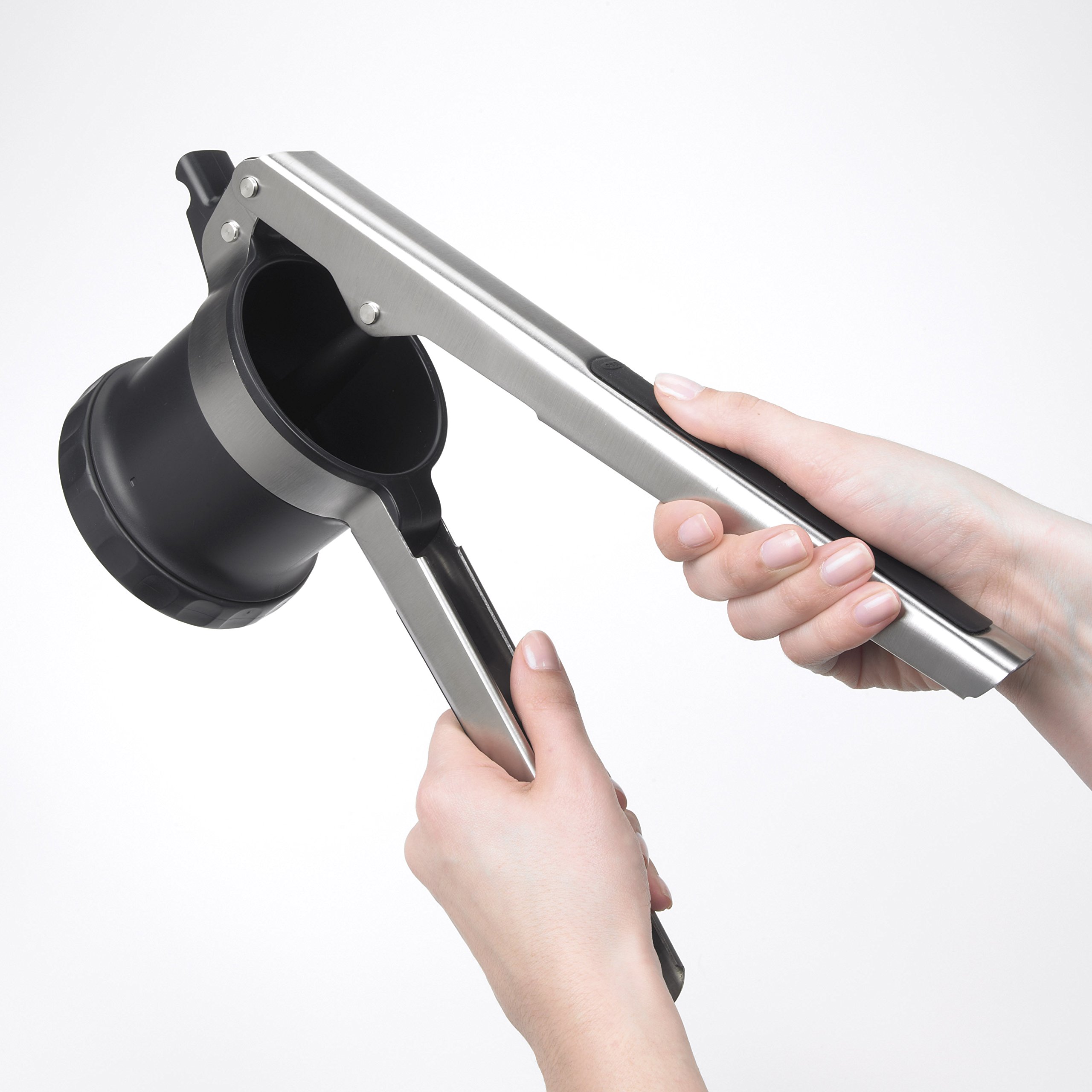 Foto 2 | Exprimidor De Patatas Oxo Good Grips 3 En 1, Ajustable, Negro Y Plateado - Venta Internacional.