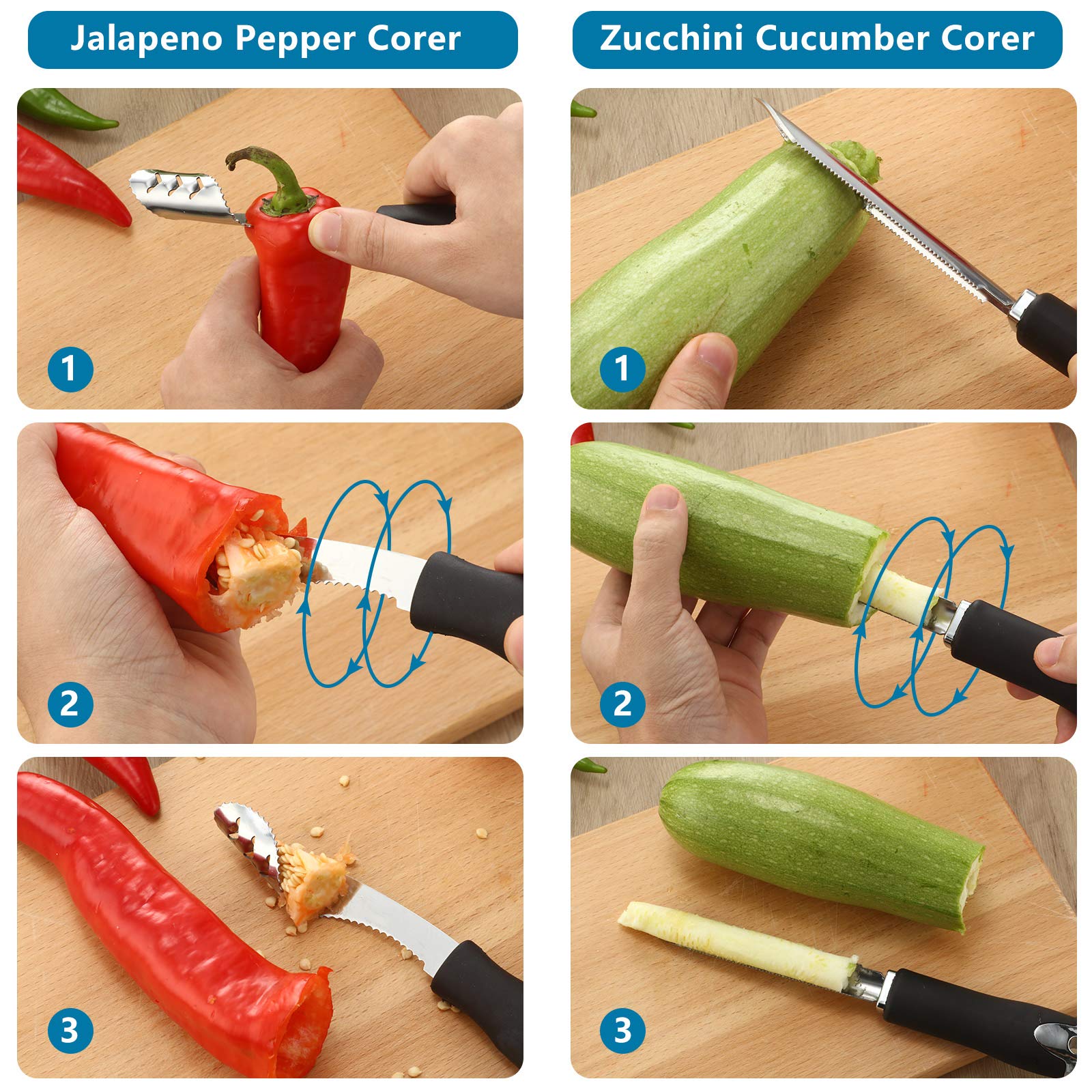 Foto 4 pulgar | Set De Esquinas De Verduras Patelai, Jalapeño, Pimiento Y Pepino - Venta Internacional.