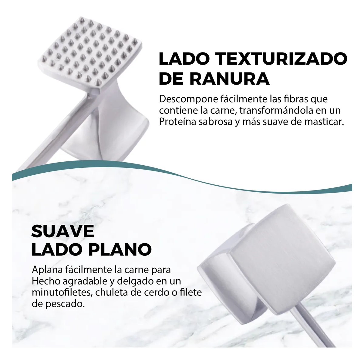 Foto 3 pulgar | Martillo Mazo Ablandador De Carne  Eo Safe Imports Esi-20350 Plata