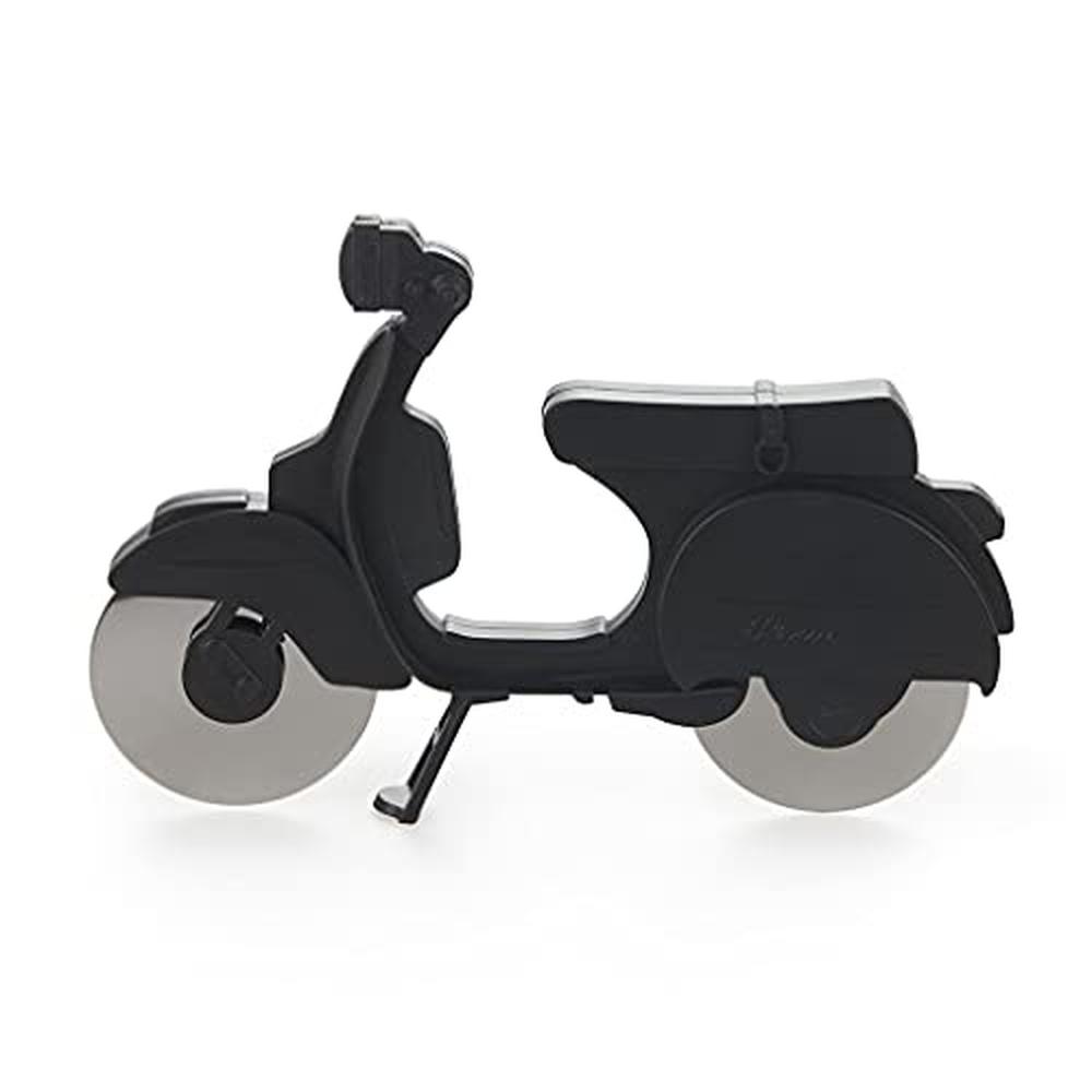 Foto 2 pulgar | Corta Pizza Scooter Acero Inoxidable Negro