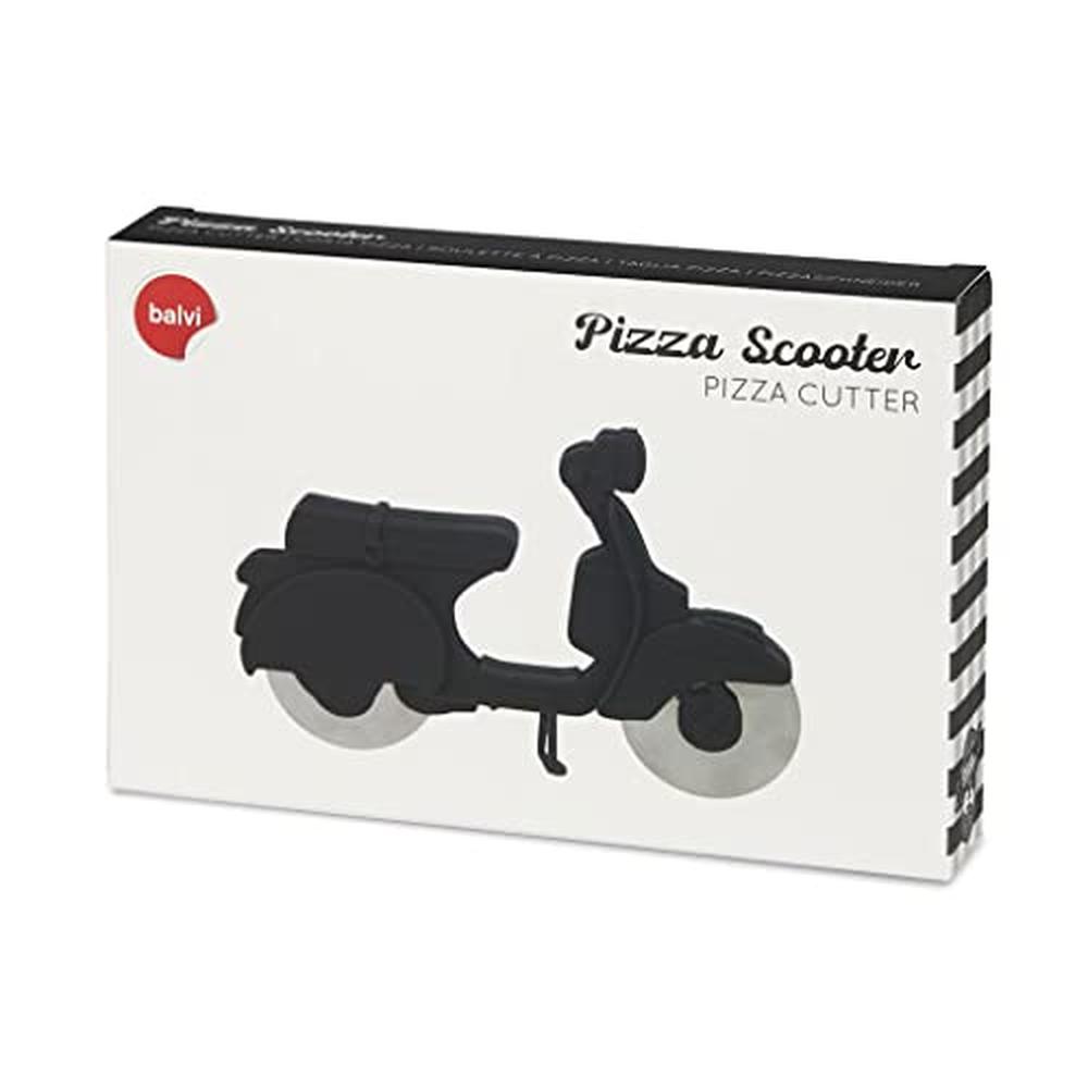 Foto 3 pulgar | Corta Pizza Scooter Acero Inoxidable Negro