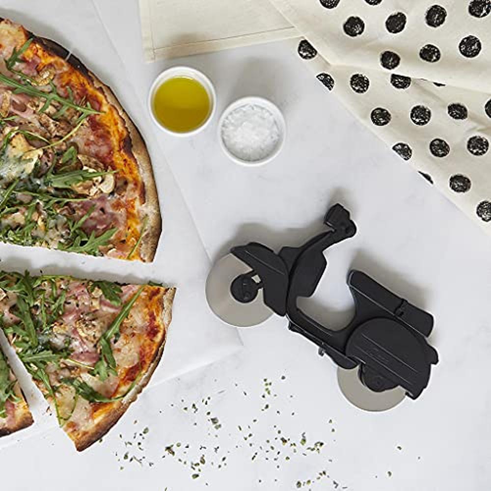 Foto 6 | Corta Pizza Scooter Acero Inoxidable Negro