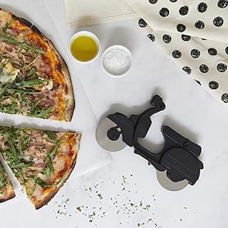 Foto 6 | Corta Pizza Scooter Acero Inoxidable Negro