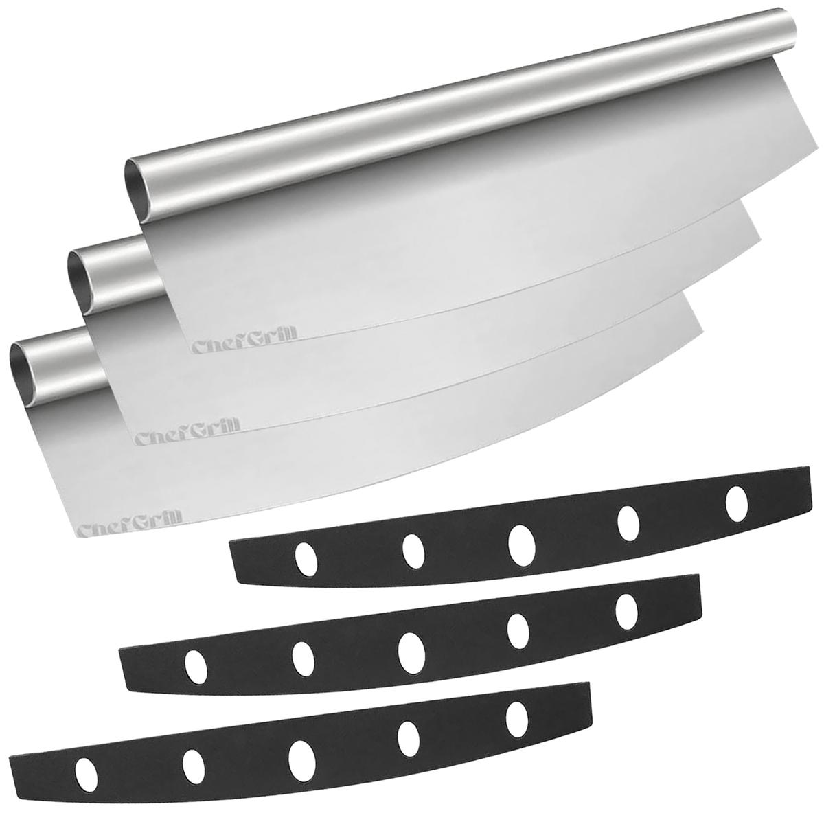 Foto 2 pulgar | Cortapizzas Chefgrill de Acero Inoxidable 3 Piezas-Venta Internacional