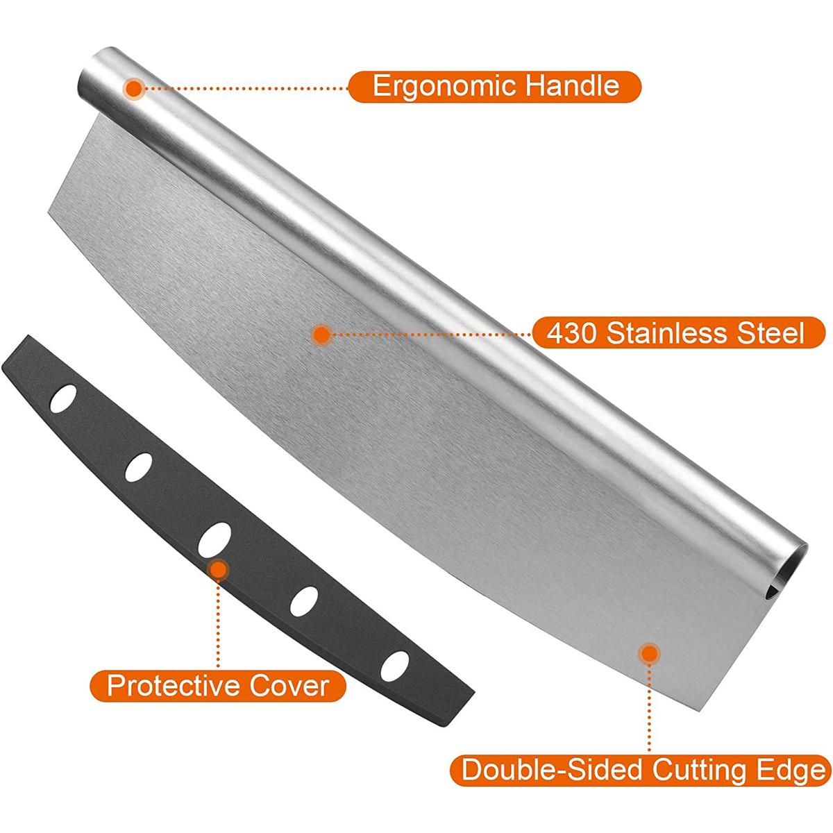 Foto 4 pulgar | Cortapizzas Chefgrill de Acero Inoxidable 3 Piezas-Venta Internacional