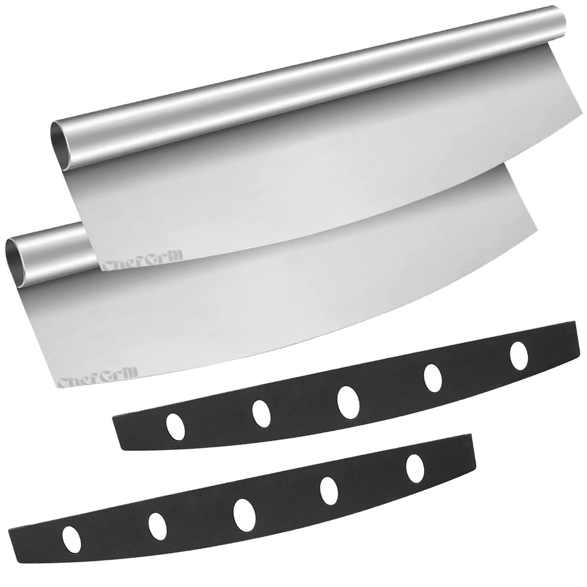 Cortapizzas Chefgrill de Acero Inoxidable 2 Piezas-Venta Internacional