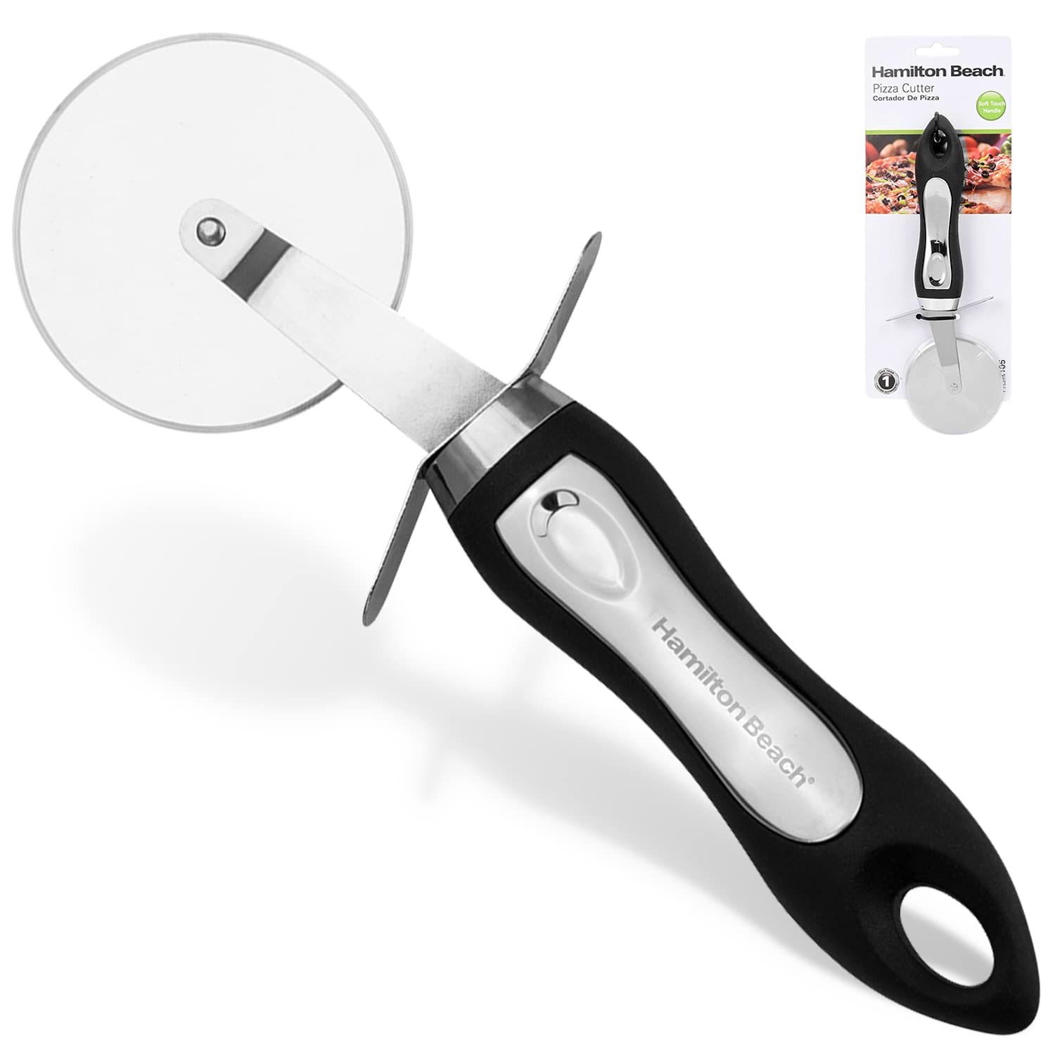 Foto 6 pulgar | Cortador De Pizza Hamilton Beach Midnight Slice De 20 Cm, Acero Inoxidable - Venta Internacional.