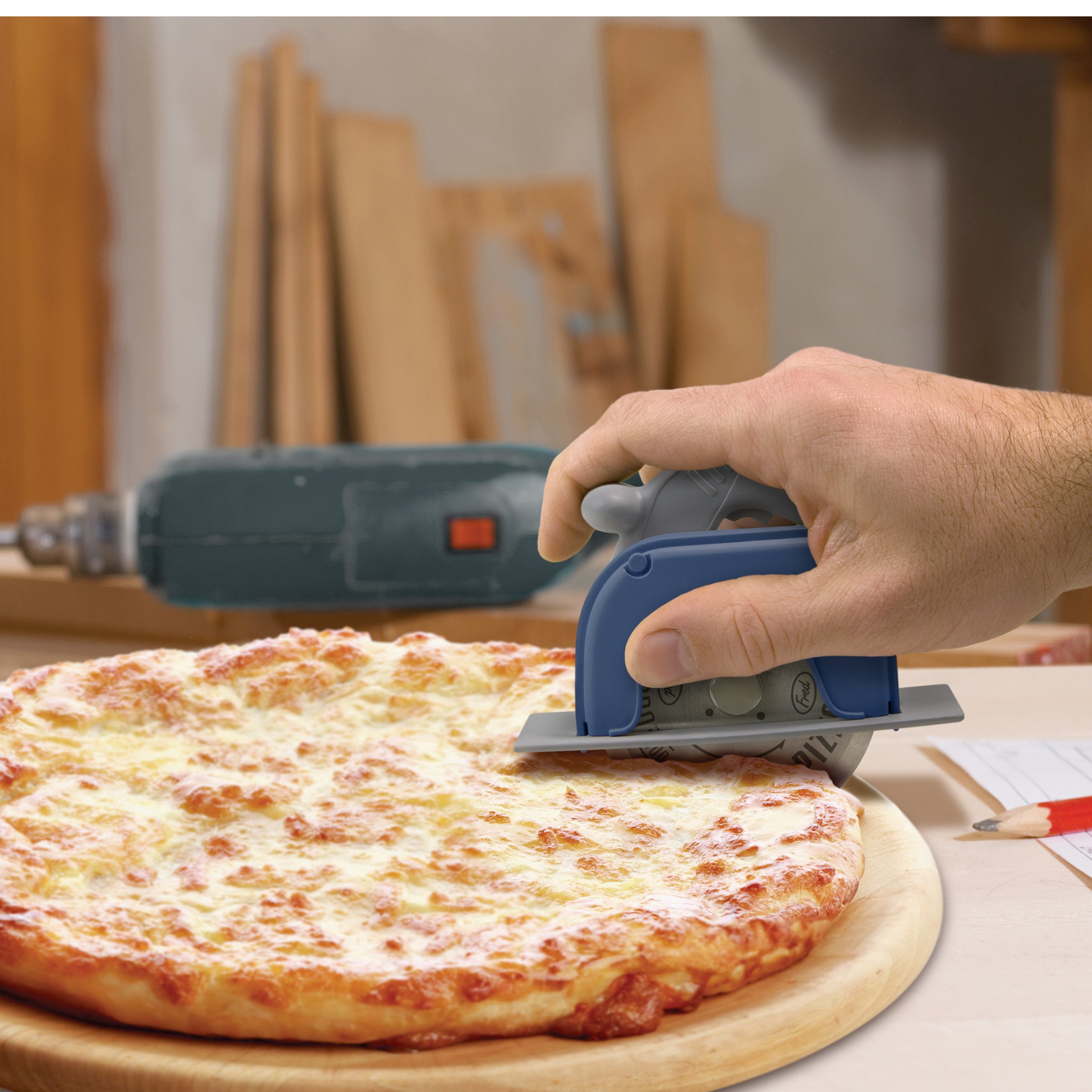 Foto 2 | Cortador De Pizza Original Fred Pizza Boss 3000, Sierra Circular - Venta Internacional.