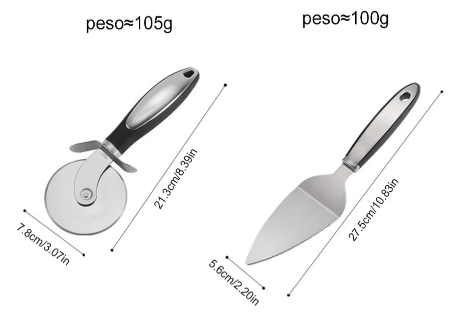 Foto 2 | Set Xtellar De Cocina Premium Para Pizza: Cortador Y Pala Enrollable 2 Piezas