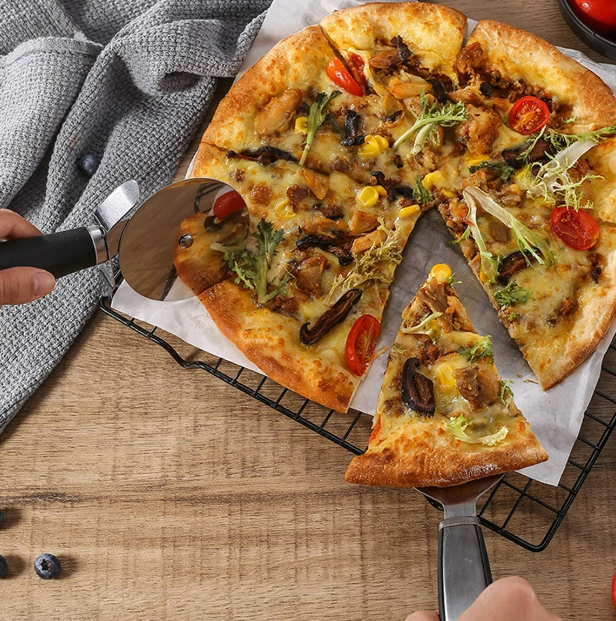 Foto 4 | Set Xtellar De Cocina Premium Para Pizza: Cortador Y Pala Enrollable 2 Piezas