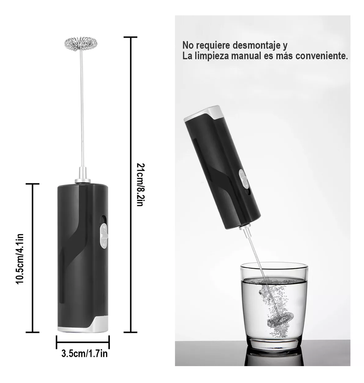 Foto 3 pulgar | Mini Batidor De Leche Eléctrico Portátil Para Café Y Huevos