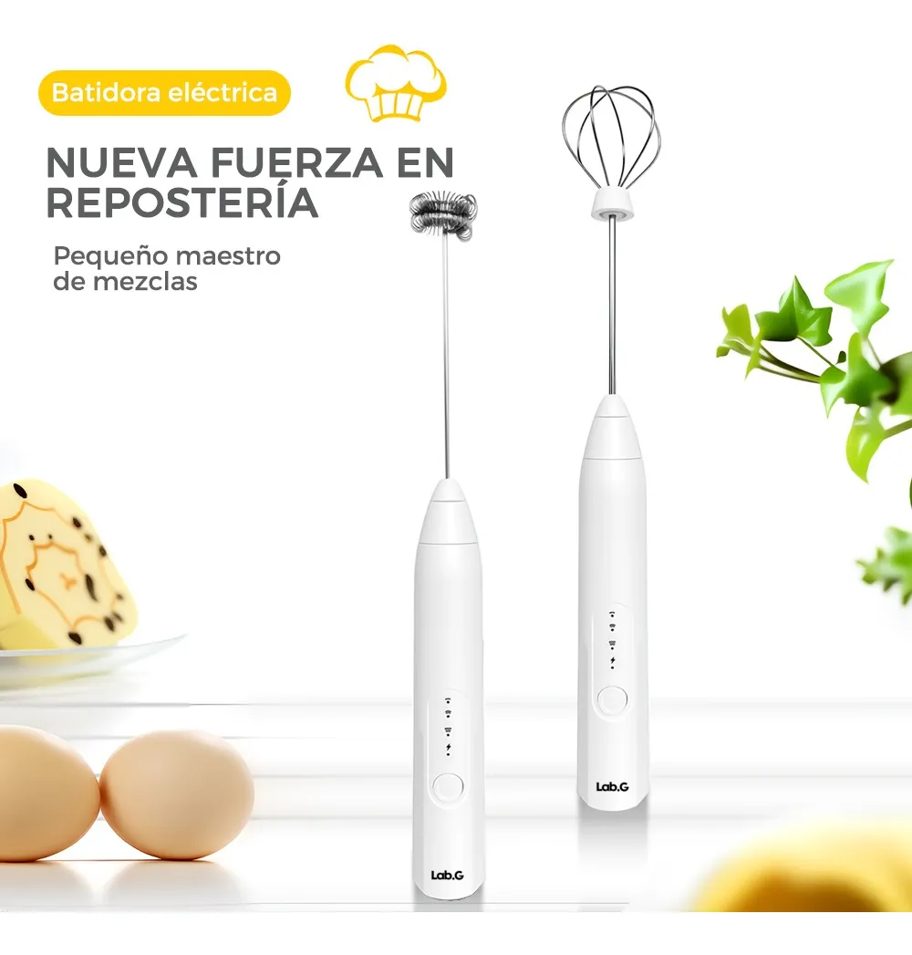 Foto 3 pulgar | ''mini Batidora De Nata Eléctrica Recargable Uso Doméstico Blanco ''