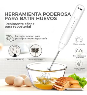 Foto 3 | ''mini Batidora De Nata Eléctrica Recargable Uso Doméstico Blanco ''