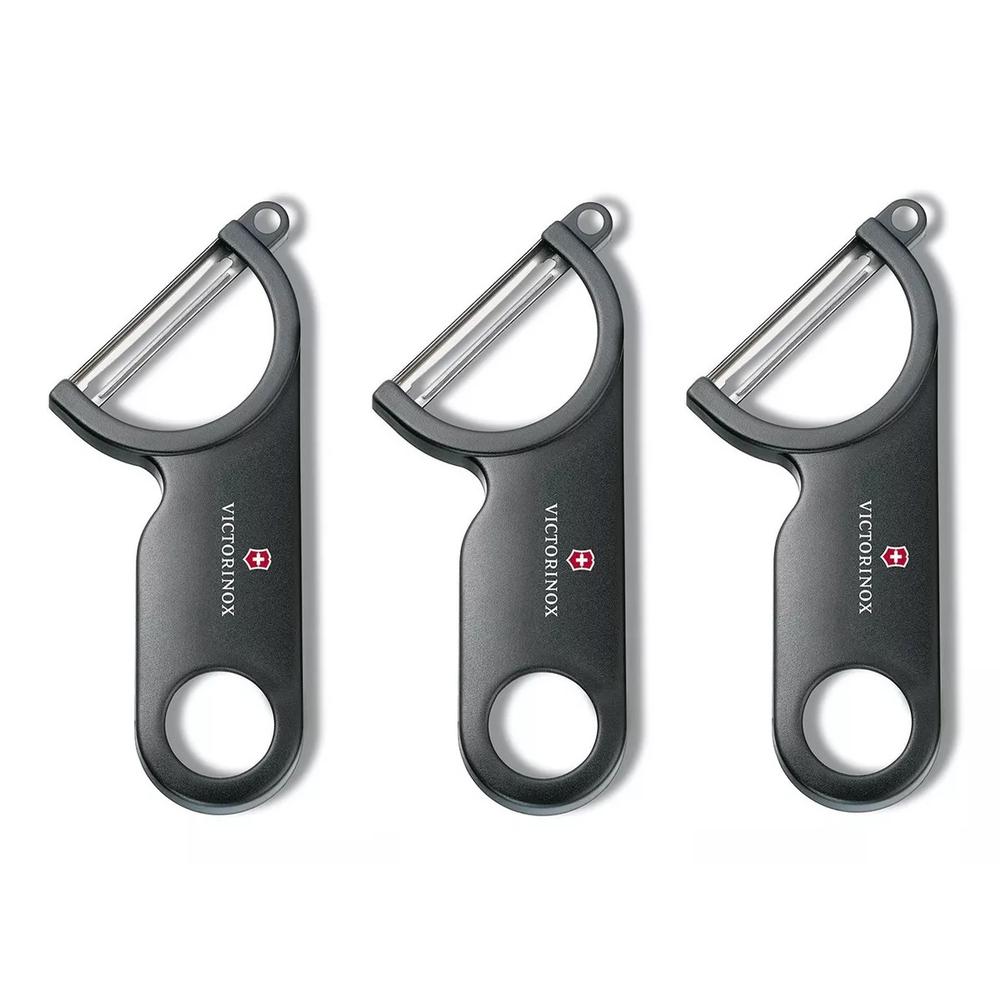 Foto 1 | Set De 3 Peladores De Papas Negros Victorinox - Pelapapas