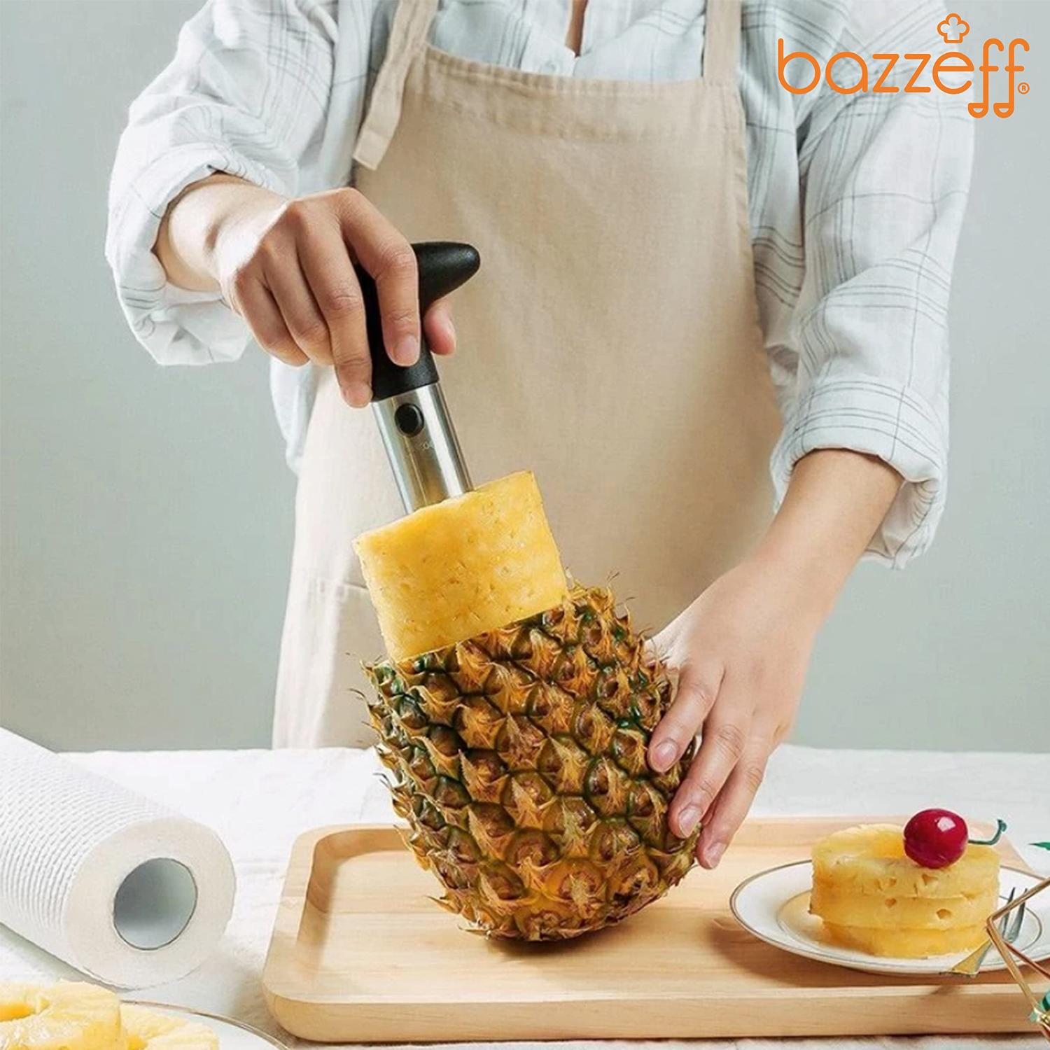 Foto 5 | Descorazonador De Piña De Acero Inoxidable Bazzeff