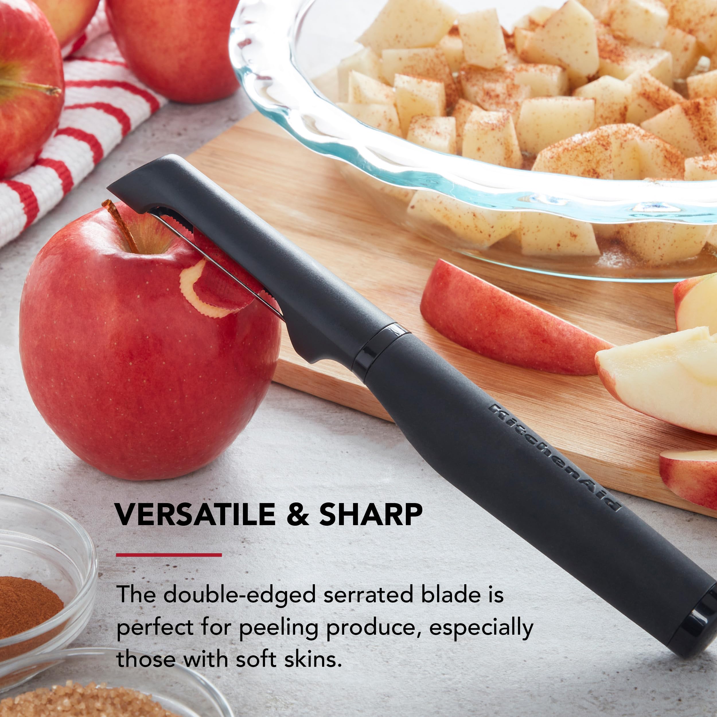 Foto 4 pulgar | Pelador Kitchenaid Soft Classic Euro Con Hoja Dentada - Venta Internacional