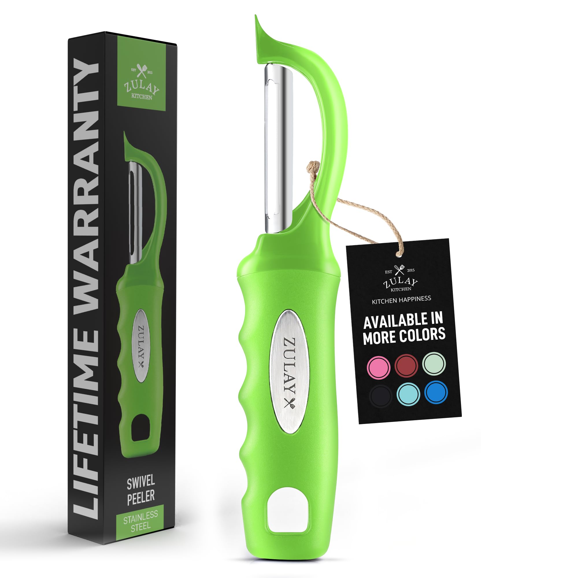 Pelador de Verduras Zulay Kitchen Giratorio de Acero Inoxidable - Venta Internacional