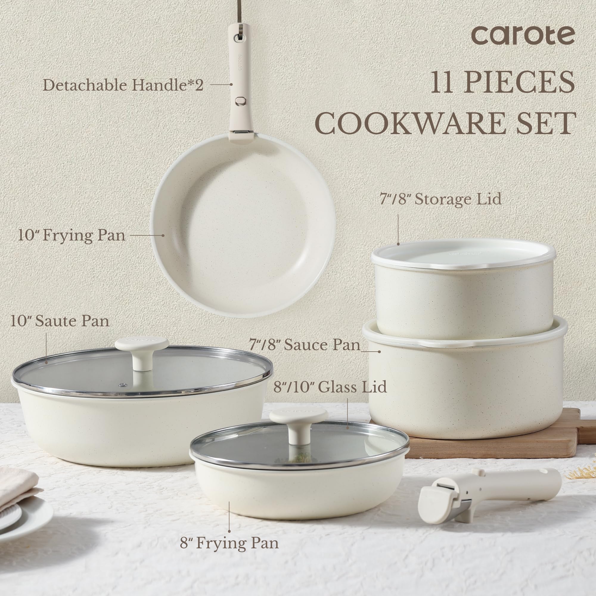 Foto 2 | Batería de Cocina Carote Antiadherentes 11 Piezas - Venta Internacional