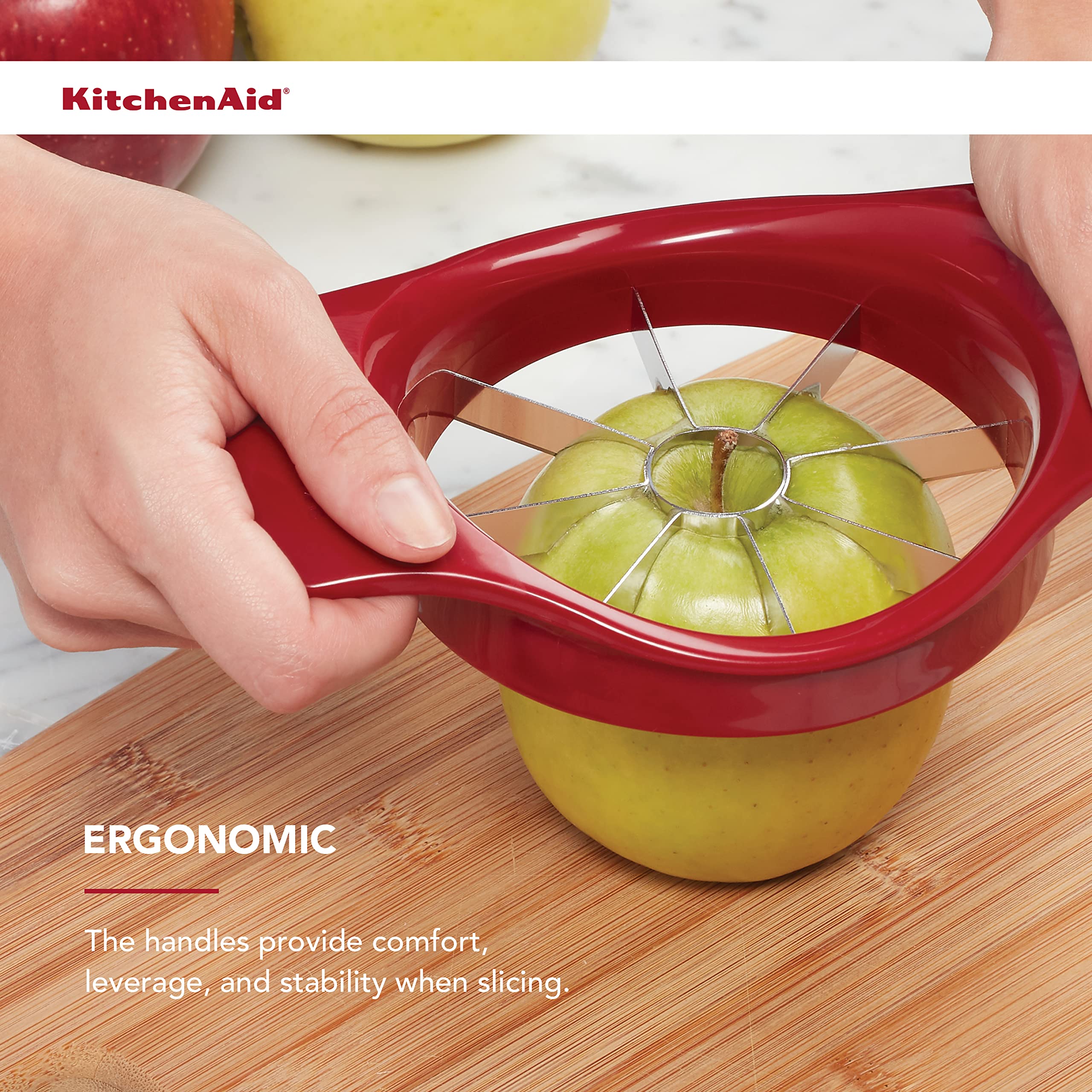 Foto 5 pulgar | Cortadora de Frutas Kitchenaid Classic Roja Acero Inoxidable - Venta Internacional