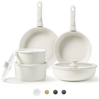 Foto 1 | Juego De Utensilios De Cocina Carote, Antiadherentes, 11 Unidades, Para Horno De Inducción, Color Crema - Venta I
