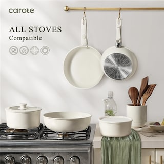 Foto 7 | Juego De Utensilios De Cocina Carote, Antiadherentes, 11 Unidades, Para Horno De Inducción, Color Crema - Venta I