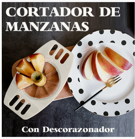Foto 6 pulgar | Cortador Xtellar Descorazonador De Manzana Fruta Cocina Rebana 10051 Color Crema