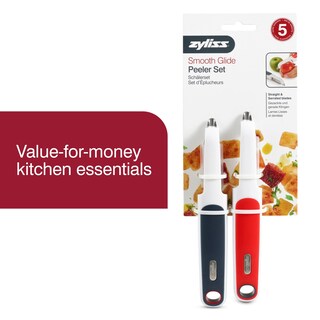 Foto 2 | Juego De Peladores Zyliss, Giratorio Y Piel Suave, 2 Piezas Con Set De Acero Inoxidable - Venta Internacional.