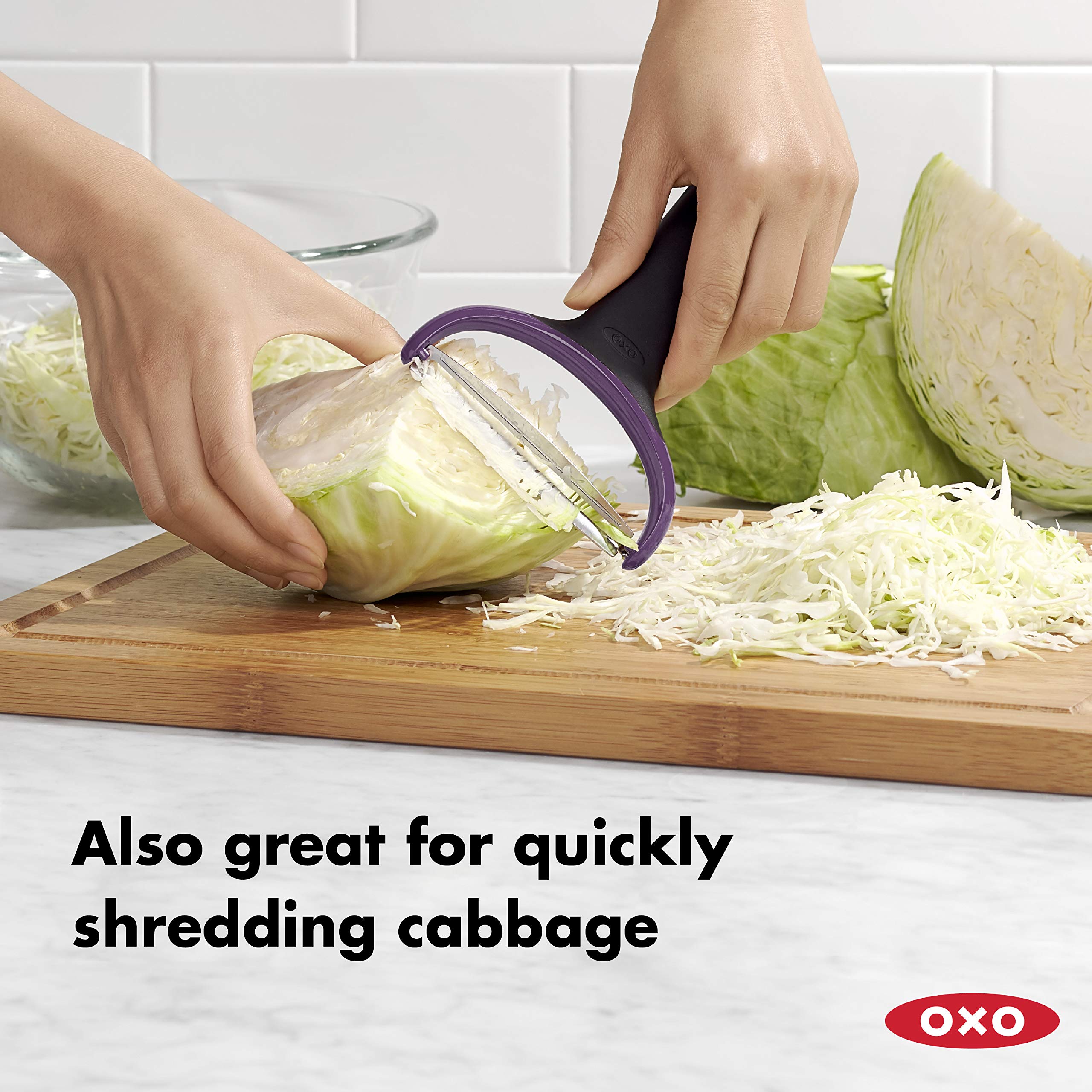 Foto 6 pulgar | Pelador Oxo Good Grips Para Verduras Grandes, Preparado En Y, Negro - Venta Internacional.