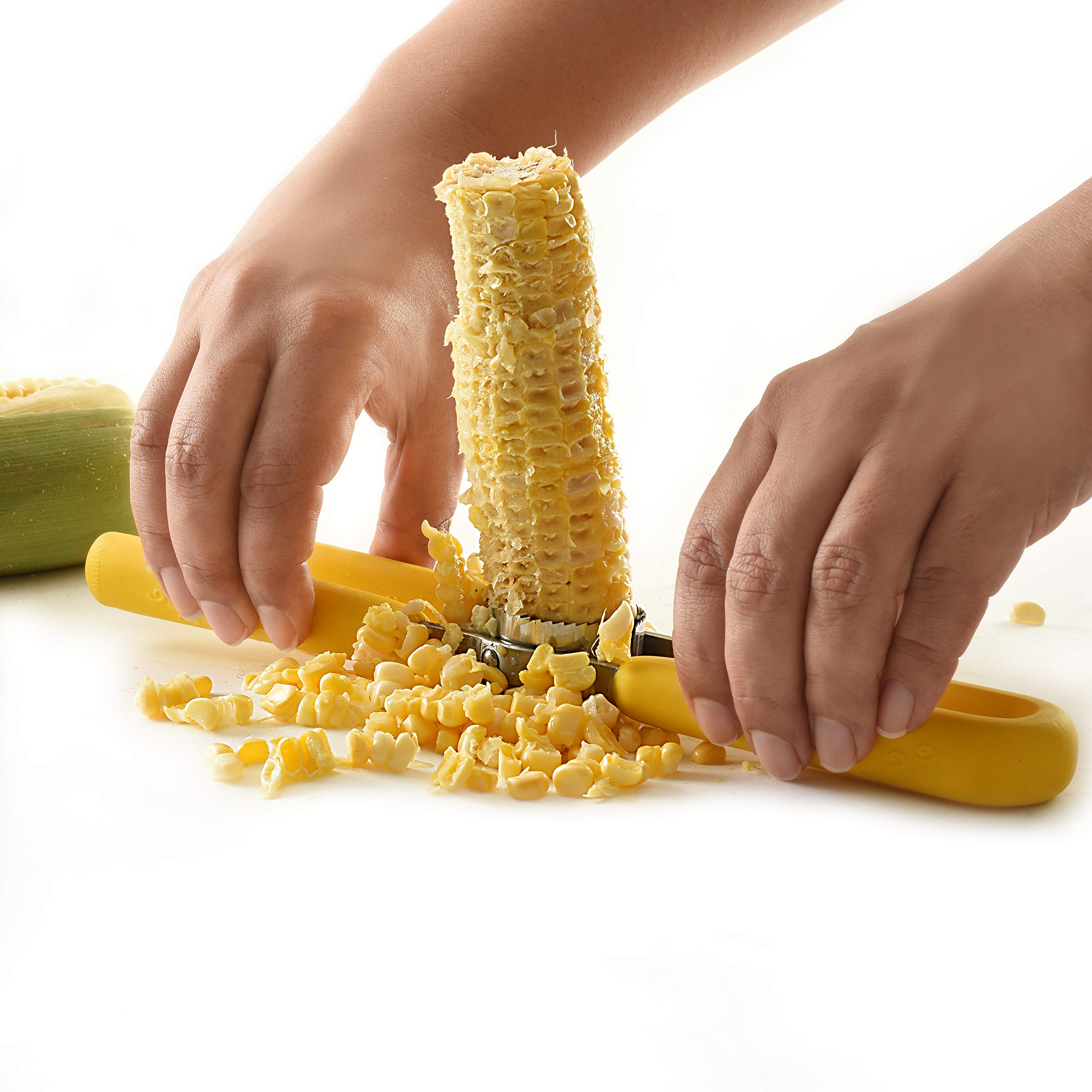 Foto 6 pulgar | Cortador De Maíz Norpro Gripez De Acero Inoxidable Amarillo, Talla Única - Venta Internacional.
