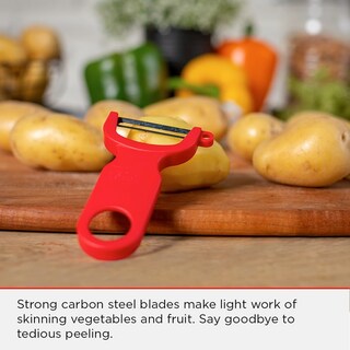 Foto 2 | Peeler Kuhn Rikon Original Swiss Paquete De 3 Unidades Rojo/verde/amarillo - Venta Internacional.