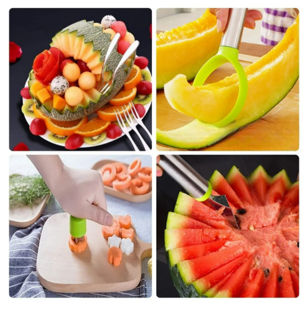 Foto 4 pulgar | Xtellar Kit Premium De Cortadores De Frutas  Verduras Y Galletas - 7 Piezas