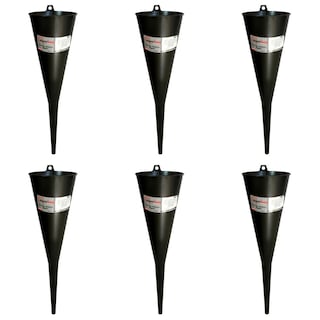 Foto 1 | Pack 6 Embudos de Plastico Negro Rigido Maple Tools