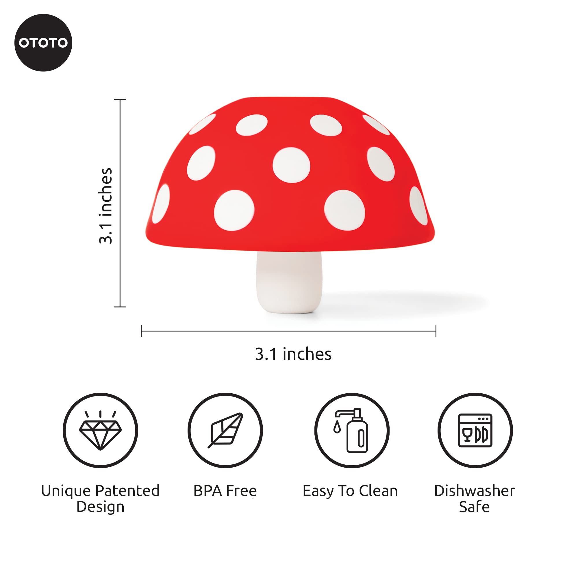 Foto 3 pulgar | Embudo De Cocina Pequeño Plegable Ototo Mushroom Silicone - Venta Internacional.