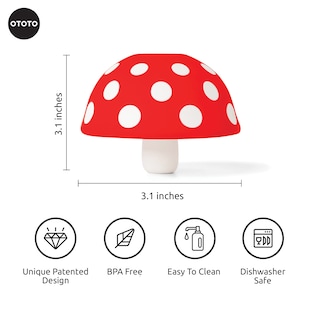 Foto 2 | Embudo De Cocina Pequeño Plegable Ototo Mushroom Silicone - Venta Internacional.