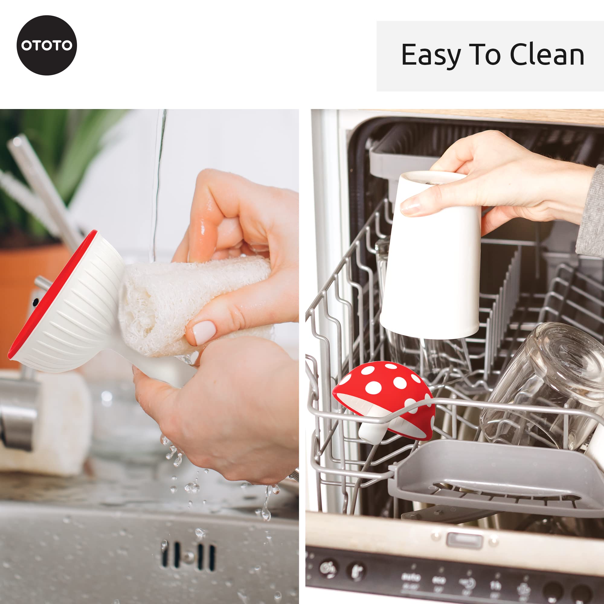Foto 7 pulgar | Embudo De Cocina Pequeño Plegable Ototo Mushroom Silicone - Venta Internacional.