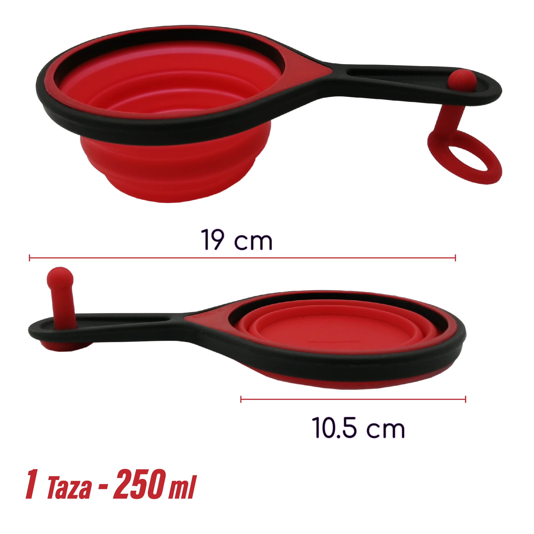 Foto 4 pulgar | Tazas y Cucharas Medidoras Rd Royal Cook de Silicona Plegable de 8 pz