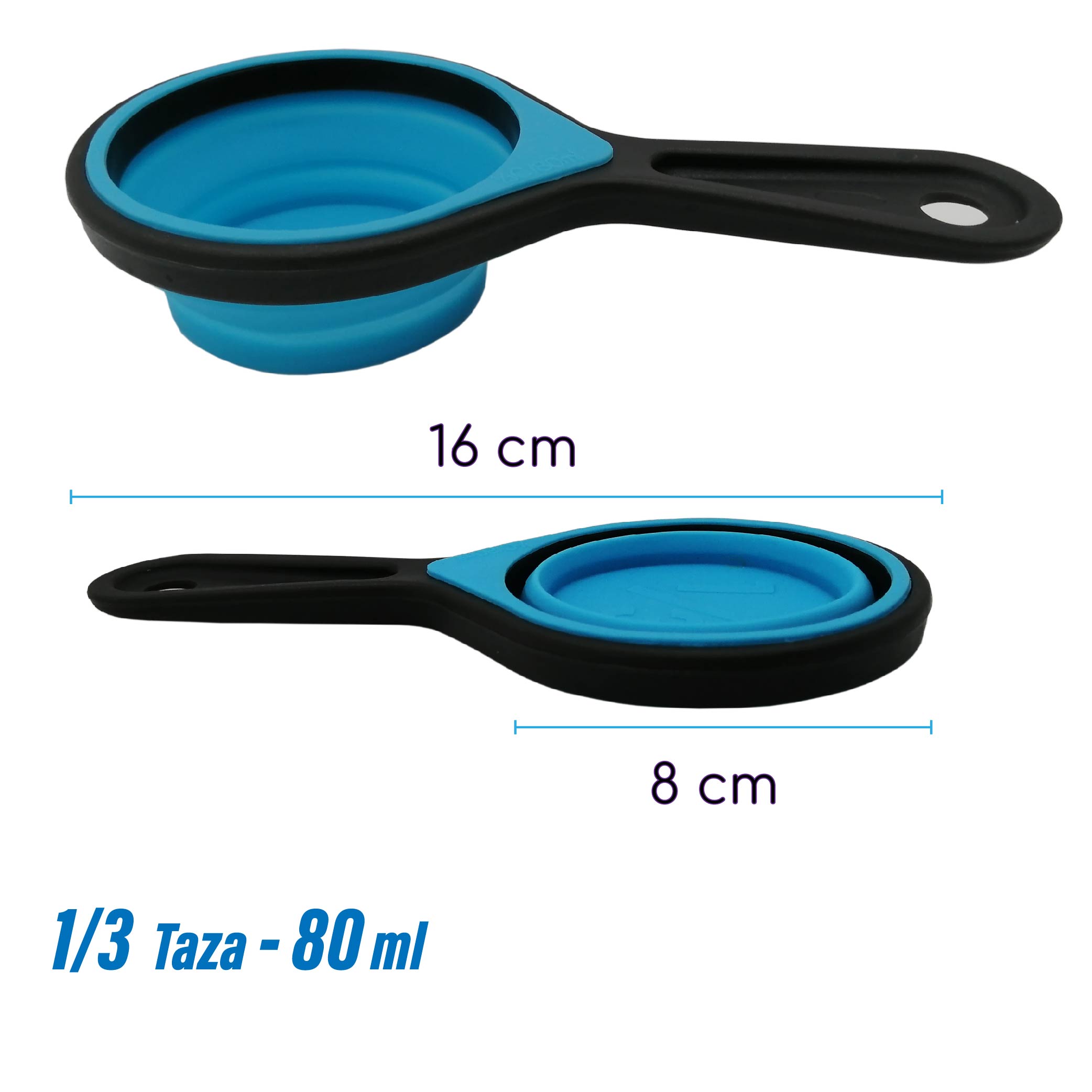 Foto 6 pulgar | Tazas y Cucharas Medidoras Rd Royal Cook de Silicona Plegable de 8 pz