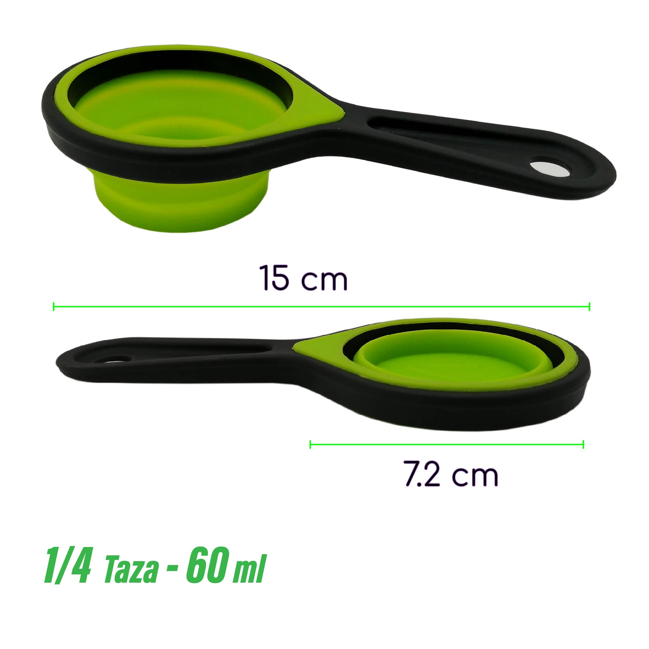 Foto 7 pulgar | Tazas y Cucharas Medidoras Rd Royal Cook de Silicona Plegable de 8 pz