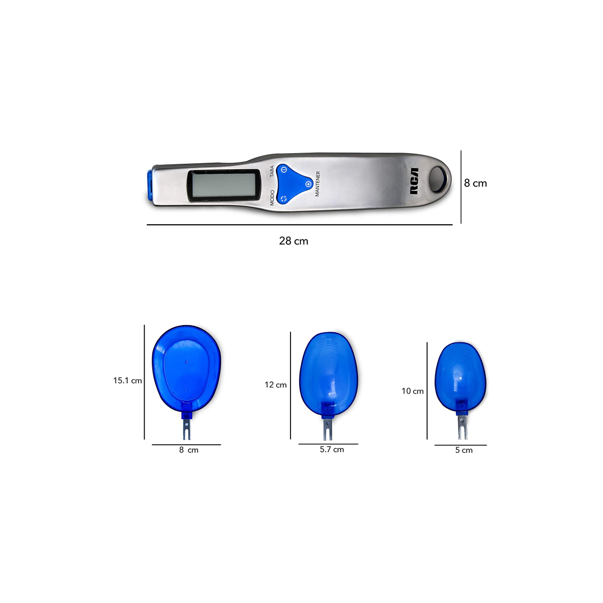 Foto 5 pulgar | Cuchara Medidora Digital RCA RC-CM Azul