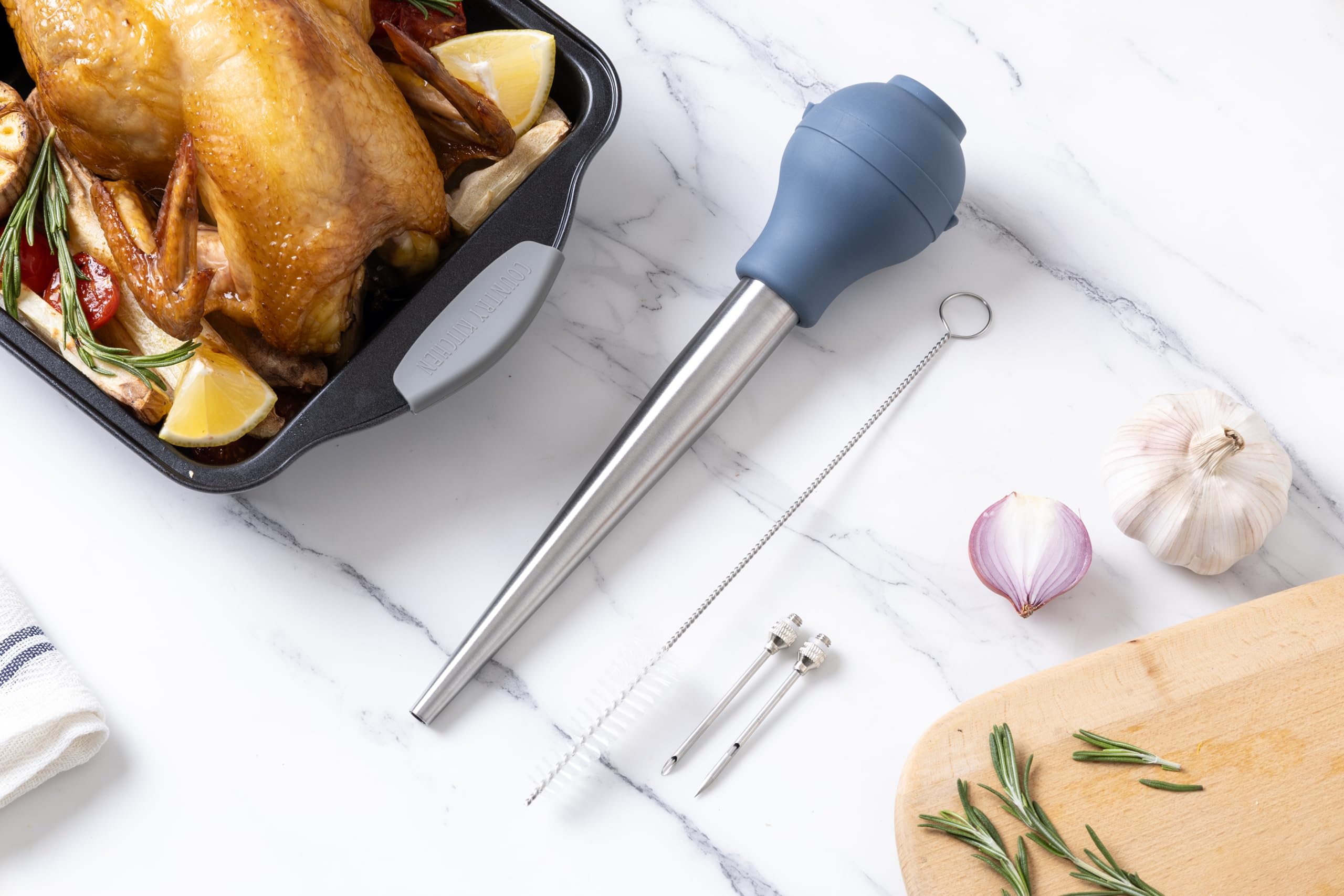 Foto 5 pulgar | Jeringa Turkey Baster Cook With Color Apta Para Uso Alimentario Con Cepillo - Venta Internacional.