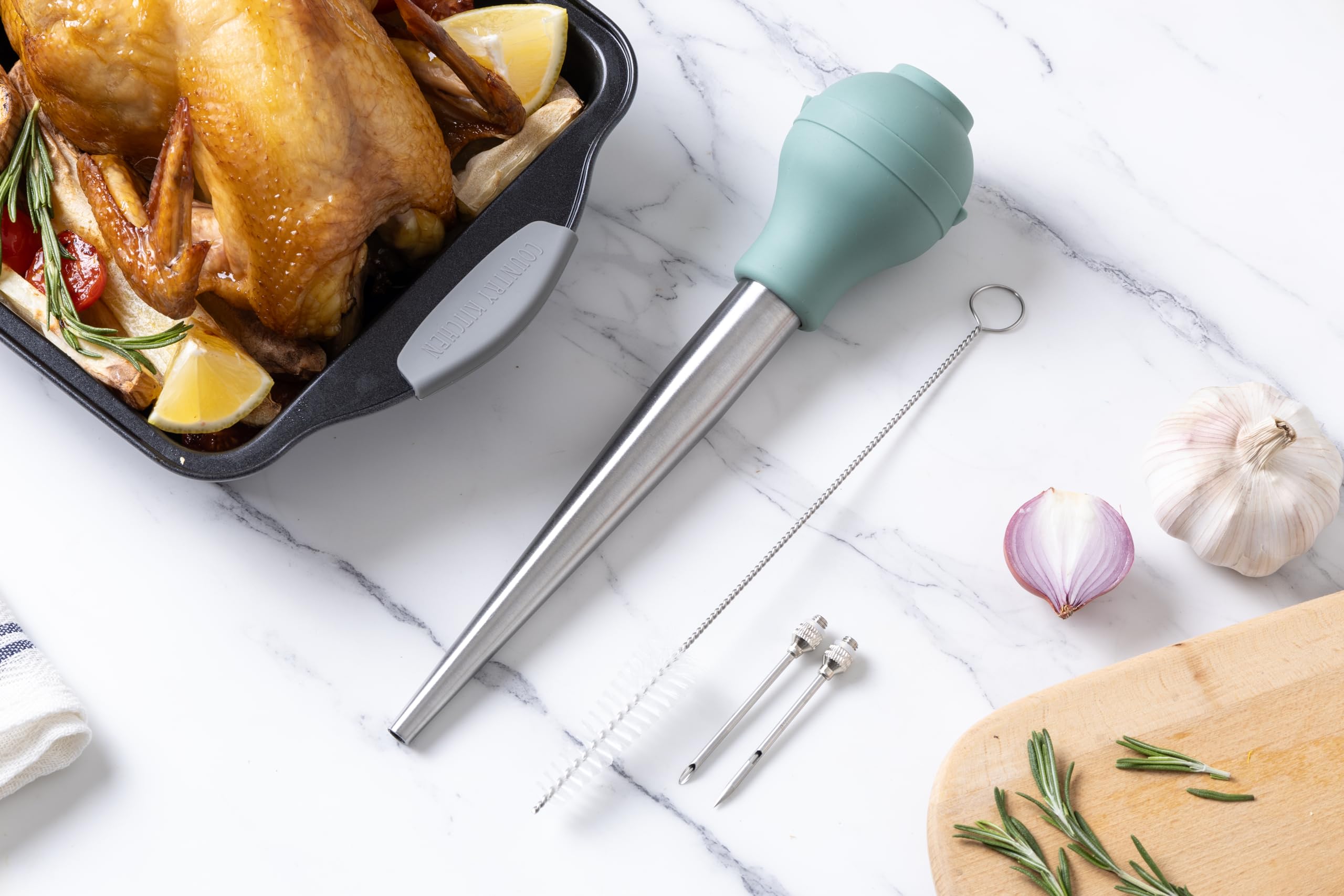 Foto 5 pulgar | Jeringa Turkey Baster Cook With Color Apta Para Uso Alimentario Con Cepillo - Venta Internacional.