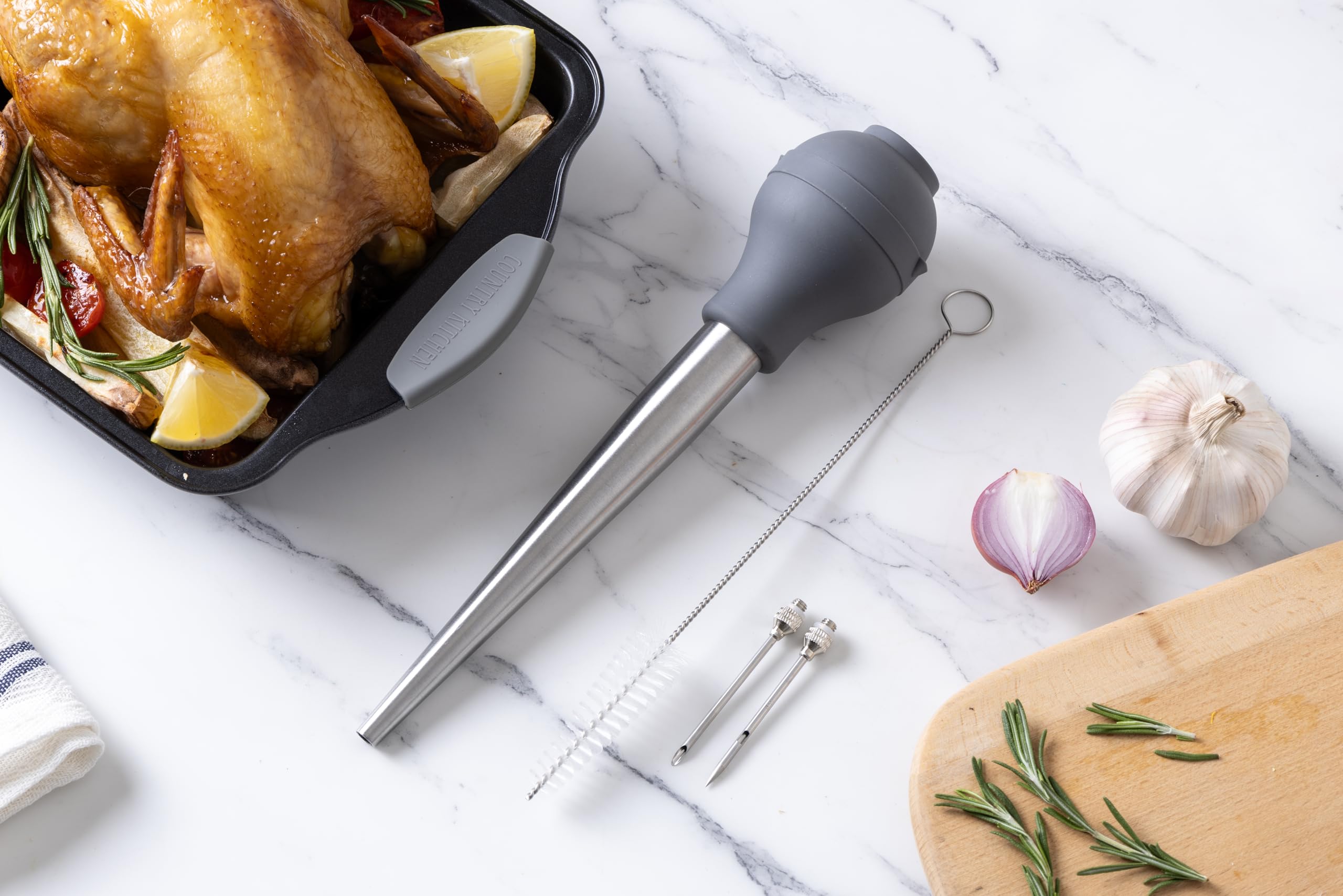 Foto 5 pulgar | Jeringa Turkey Baster Cook With Color Apta Para Uso Alimentario Con Cepillo - Venta Internacional.