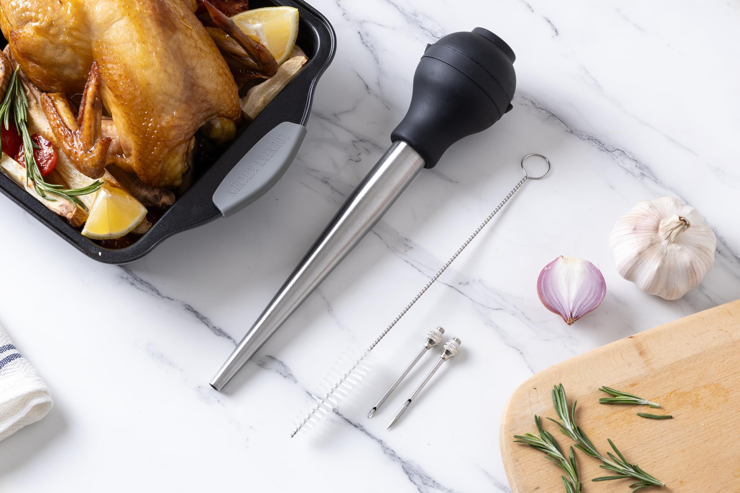 Foto 5 pulgar | Jeringa Turkey Baster Cook With Color Apta Para Uso Alimentario Con Cepillo - Venta Internacional.