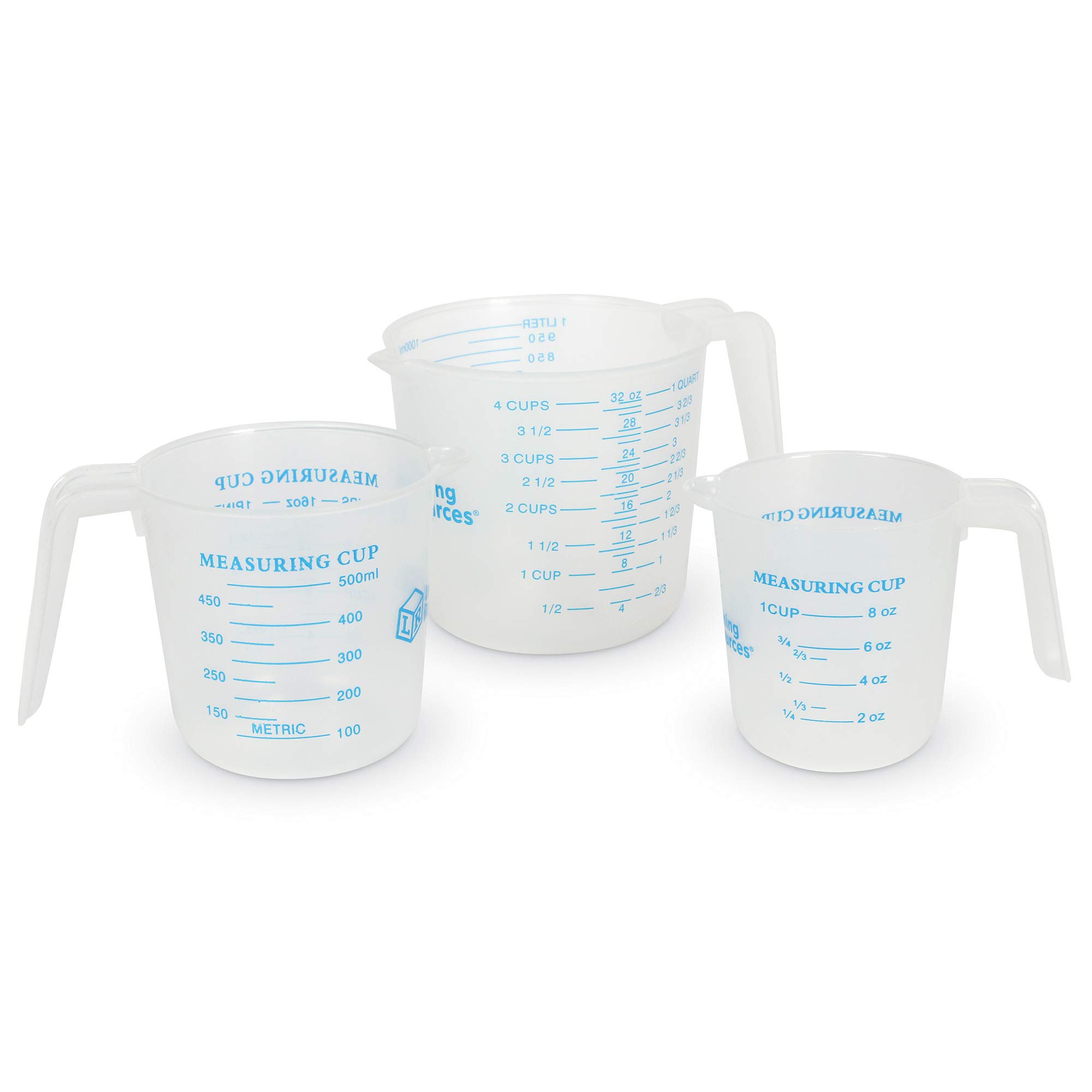 Foto 5 pulgar | Vasos Medidores De Líquidos, Recursos De Aprendizaje, Juego De 3 - Venta Internacional.