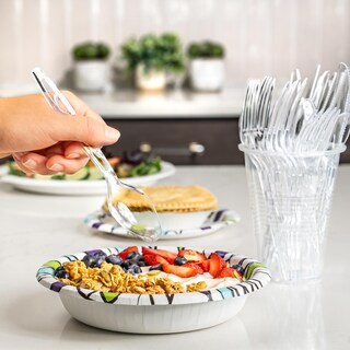 Foto 5 | Cucharas Desechables De Plástico Amazon Basics, 100 Unidades - Venta Internacional.